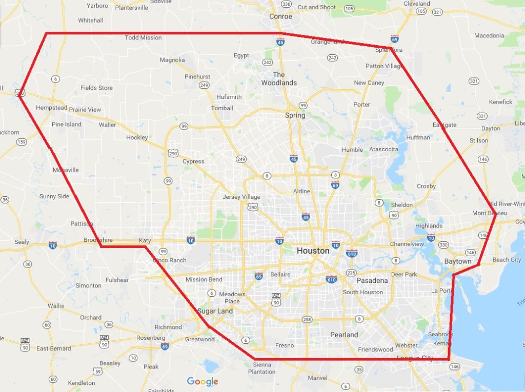 Houston DWI Attorney Map